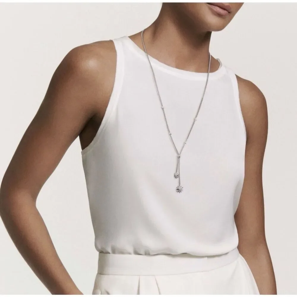 David Yurman Starburst Diamond Drop Necklace